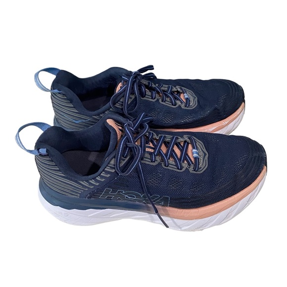 HOKA One One Blue Athletic Workout Running Shoes Sneakers 7.5 - Picture 6 of 12